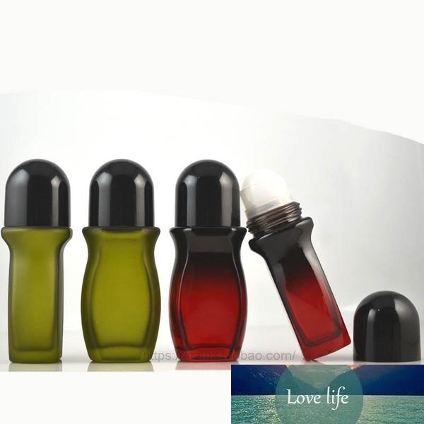50ml Glass Roll-On Deodorant Bottles Glass Tumbling Pain Bottle Fragrant Body Dew Bead Bottle For Natural Deodorant Moisturizer