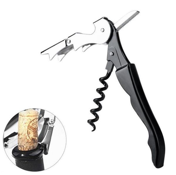 Waiter Wine Tool Bottle Opener Sea horse Corkscrew Knife Pulltap Double Hinged Corkscrew Kitchen Bar Wine Tools OOA9160