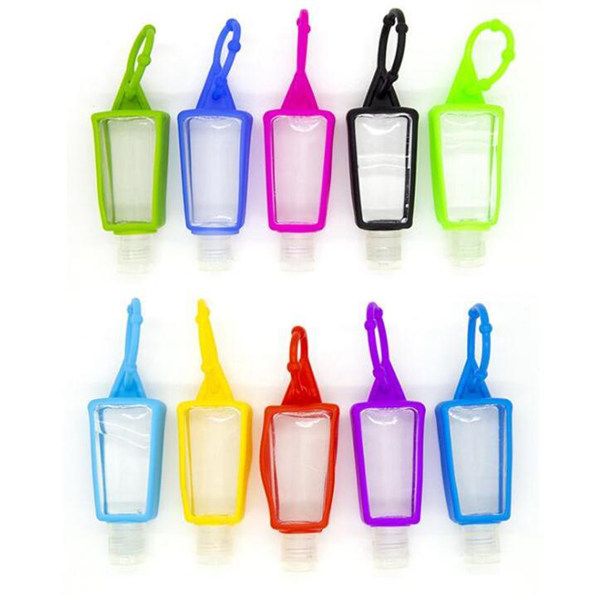 30ML Hand Sanitizer Silicone Case Package Sub Bottle Shampoo Shower Gel Makeup Container Cleanser Liquid With Empty Bottle