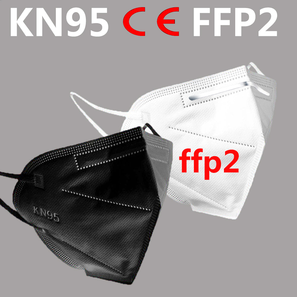 KN95 Face Mask Filter Masks Reusable 6Layer Protective Designer Face Covering Mouth Masks Kids Facemask Adult Black Mascherina wholesale