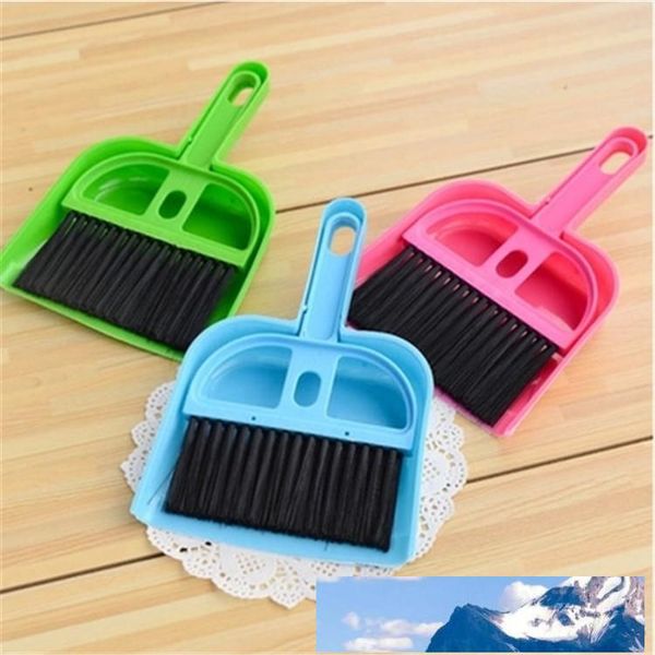 New Product Mini Desktop Sweep Cleaning Brush Small Broom Dustpan Set Clean Table Free Shipping