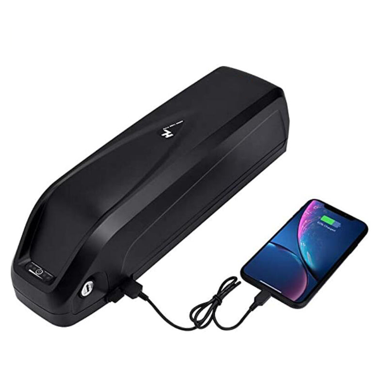 X-go Ebike Battery 48V 17AH Lithium ion Battery with Charger, Samsung 18650, Electric Bike Battery for 500W-1000W Bike Motor Black