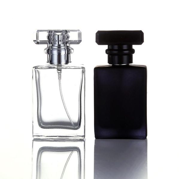 Wholesale 30ml Rectangular Perfume Spray Bottles 1 OZ Empty Pump Perfume Bottles With Travel Size SN4664