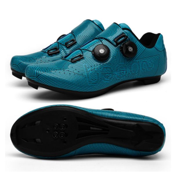 night vision non-slip mtb road bike cycling shoes outdoor riding absorption 5D colorful bicycle mtb road lock shoes