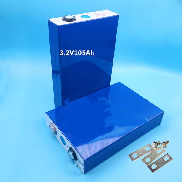 8pcst lifepo4 3.2v 105Ah LiFePO4 no 100Ah Lithium Iron Phospha battery 3C 300A discharge for diy 12v boat scooter caravan