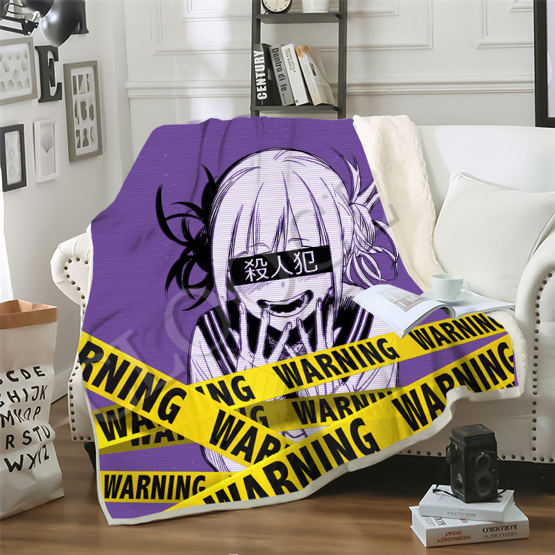 CLOOCL Sofa Travel Youth Bedding My Hero Academia Ahegao Manga 3D Print Double Layer Blankets Bedspread for Plush Blanket Sofa Quilt