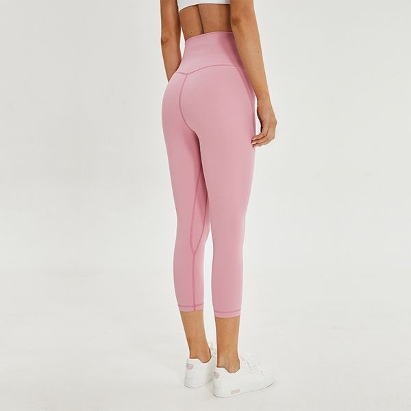 High Waist Atheltics yoga legging Capris L-40 candy color Sports Elastic Fitness Tight Leggings Slim Running Gym Pants