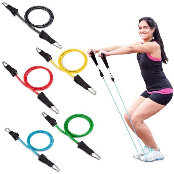 11Pcs-Set Yoga Fitness Pull Rope Exercises Resistance Bands Latex Tubes Pedal Workout Body Training Accessories hot