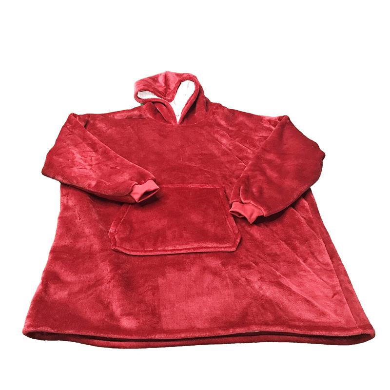 Blankets Oversized TV Blanket Sweatshirt Hoodie Ultra Plush Soft Warm Outdoor Winter Hooded Coats Bathrobe Fleece Pullover For Men Women