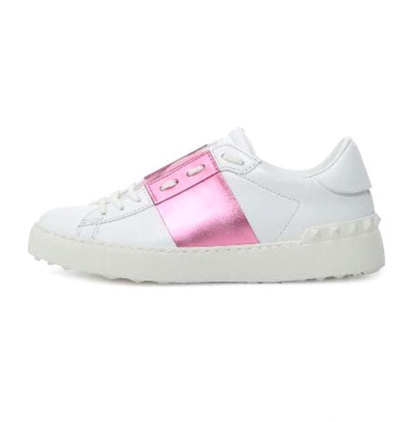 Comfort Casual Shoes Men Women Rivets Flats Shoes Weaving Leather Patchwork Trendy Casual Shoes Studded Sports Skateboarding Tennis sh08 V9