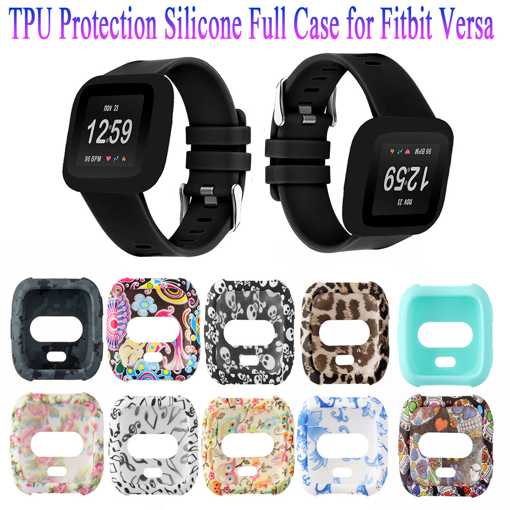 Soft TPU Watch Case Cover For Fit bit Versa Lite Band Screen Protector Watch Shell Smartwatch Shockproof Accessories