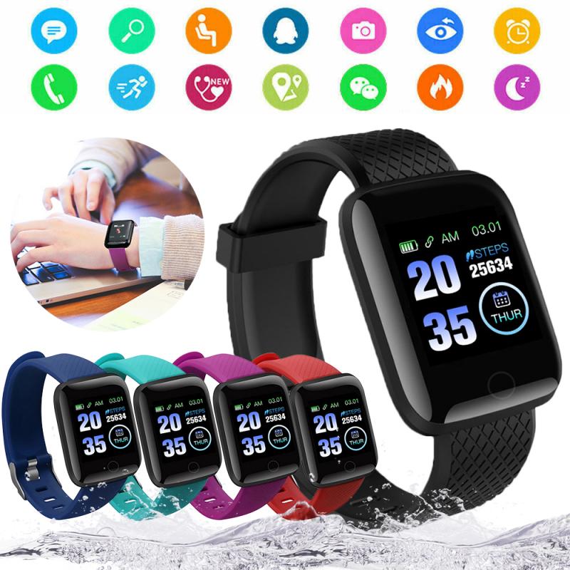 116 Plus Smart Band Sport Fitness IP67 Waterproof Wristband Watch Fitness Tracker Smartband Blood Pressure Heart Rate Monitor