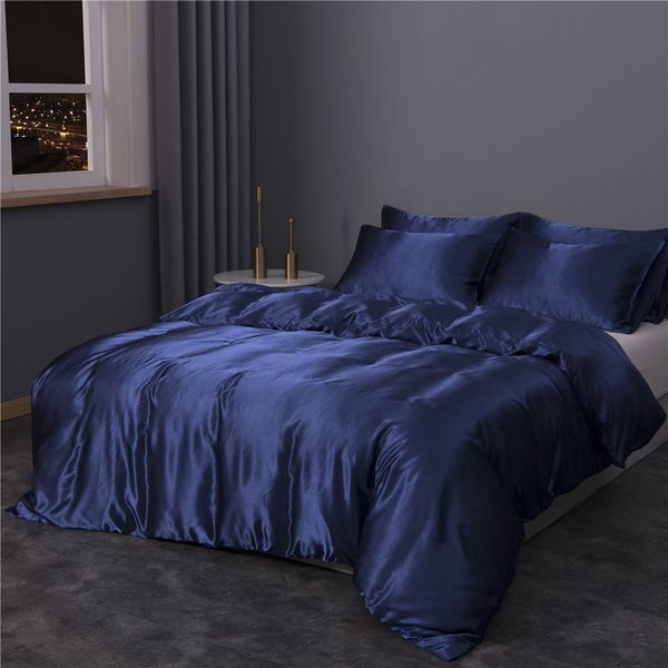 designer bed comforters sets new polyester ice silk duvet cover adult child pillowcases comforter bedding set