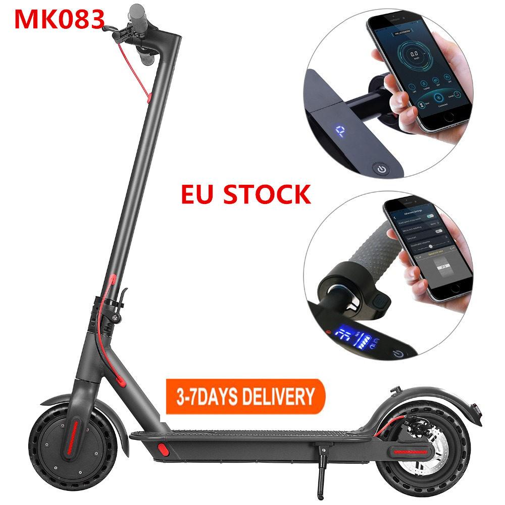 EU-US STOCK 10.4ah 35KM Range Electric Scooter Smart App Scooter Lock Waterproof IP65 LCD Color Display powerful 350W scooter