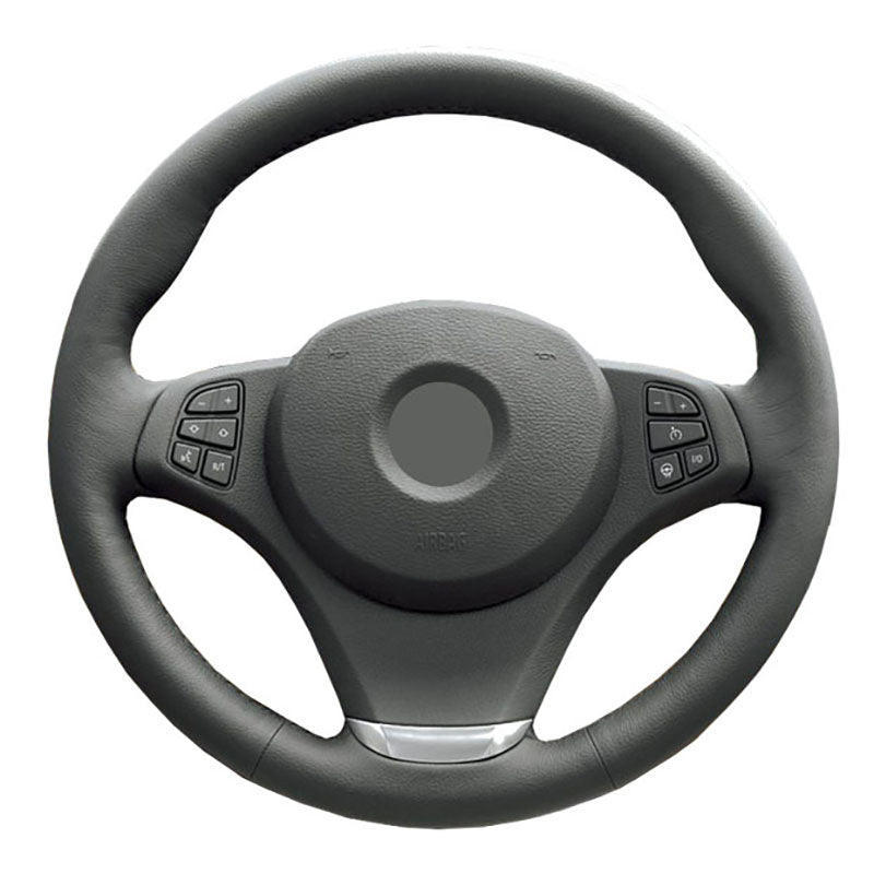 Genuine Leather car steering wheel Cover for BMW E83 X3 2003-2010 E53 X5 2004-2006-Vezel-Steering-Wheel Handlebar Braid