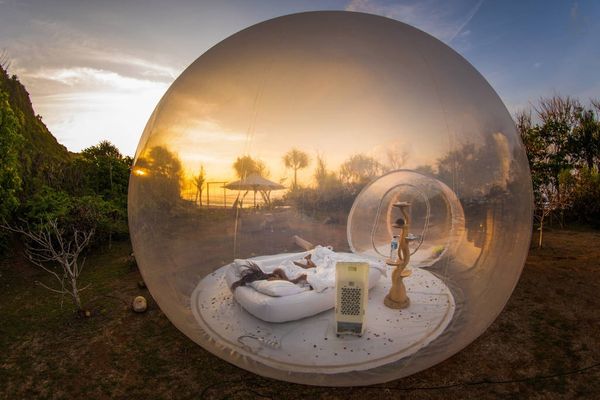 Christmas Party Inflatable Bubble House 3M-4M-5M Dia Outdoor Bubble Tent For Camping PVC Bubble Tree Tent-Igloo Tent Hot WIth Blower