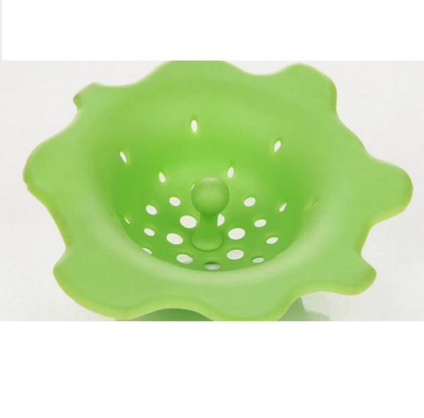 New Creative Candy Flower Shape silicone Sink Water Filter Strainer Hair Catcher Stopper Filter Kitchen