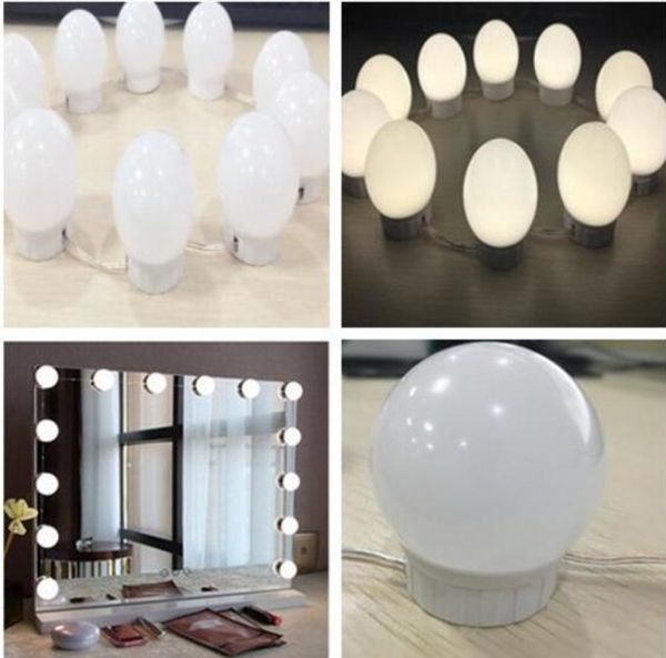 Bulbs Hollywood LED Vanity Mirror Lights Hollywood Lamp Makeup Dressing Table Kit USB Power Dimmer Bulb Cosmetic Mirror