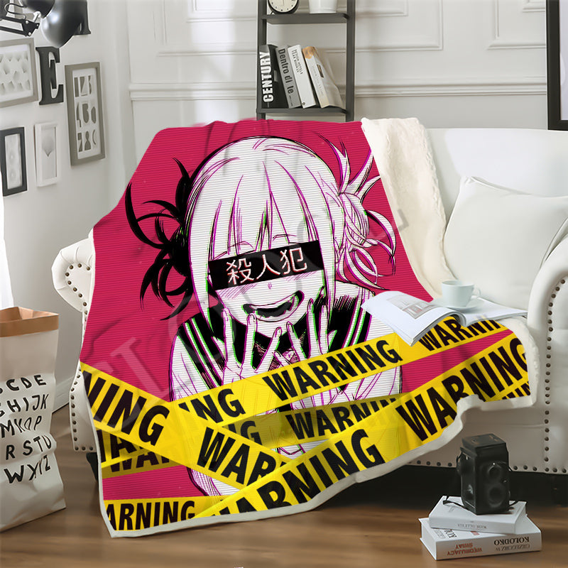 CLOOCL 2020 Sofa Travel Youth Bedding My Hero Academia Ahegao Manga 3D Print Double Layer Blankets Bedspread for Plush Blanket Sofa Quilt