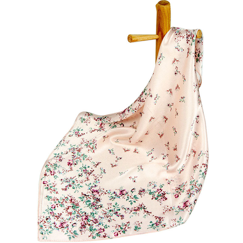 Scarves High-quality Pure Silk Scarf Women Bandana Female Hair Women&#039;s Natural Square Headband Head For Flower