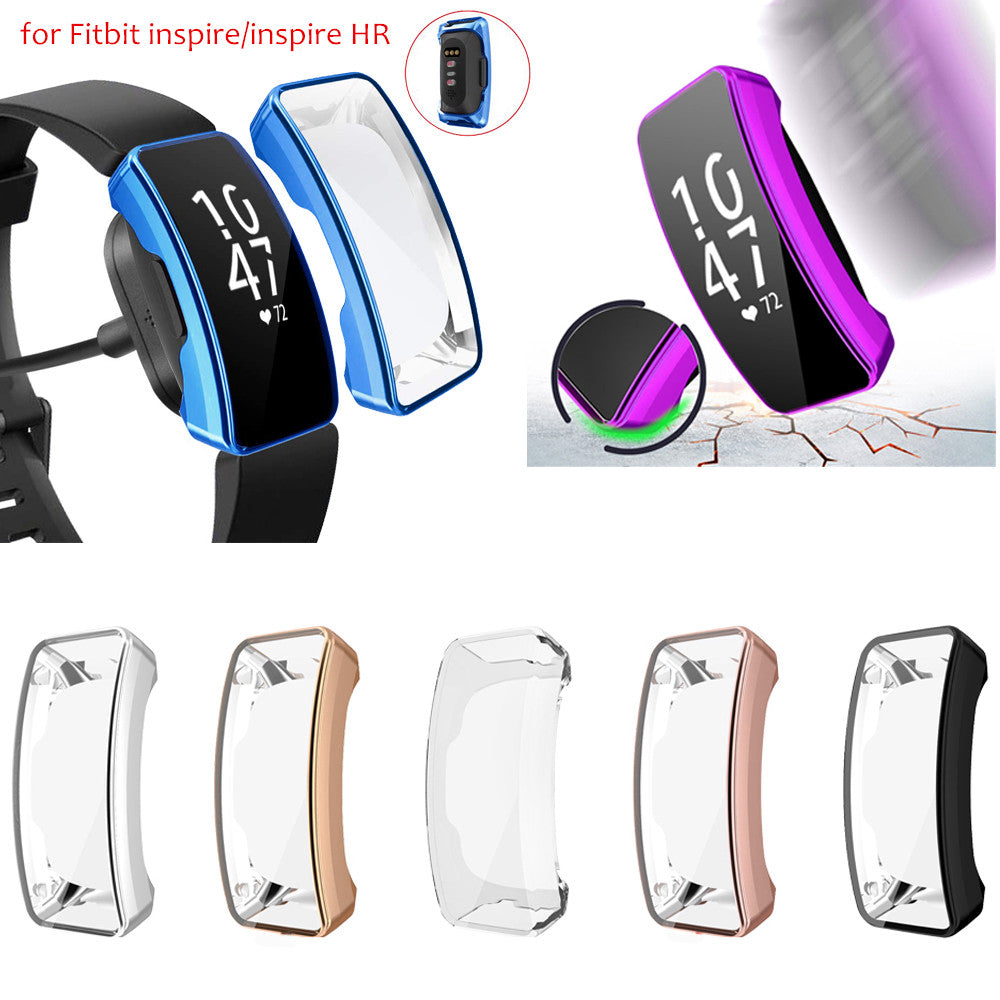 Soft TPU Case For Fitbit Inspire Watch Case Cover Screen Protector Smart Watch Accessories For Fitbit Inspire HR Protective Case
