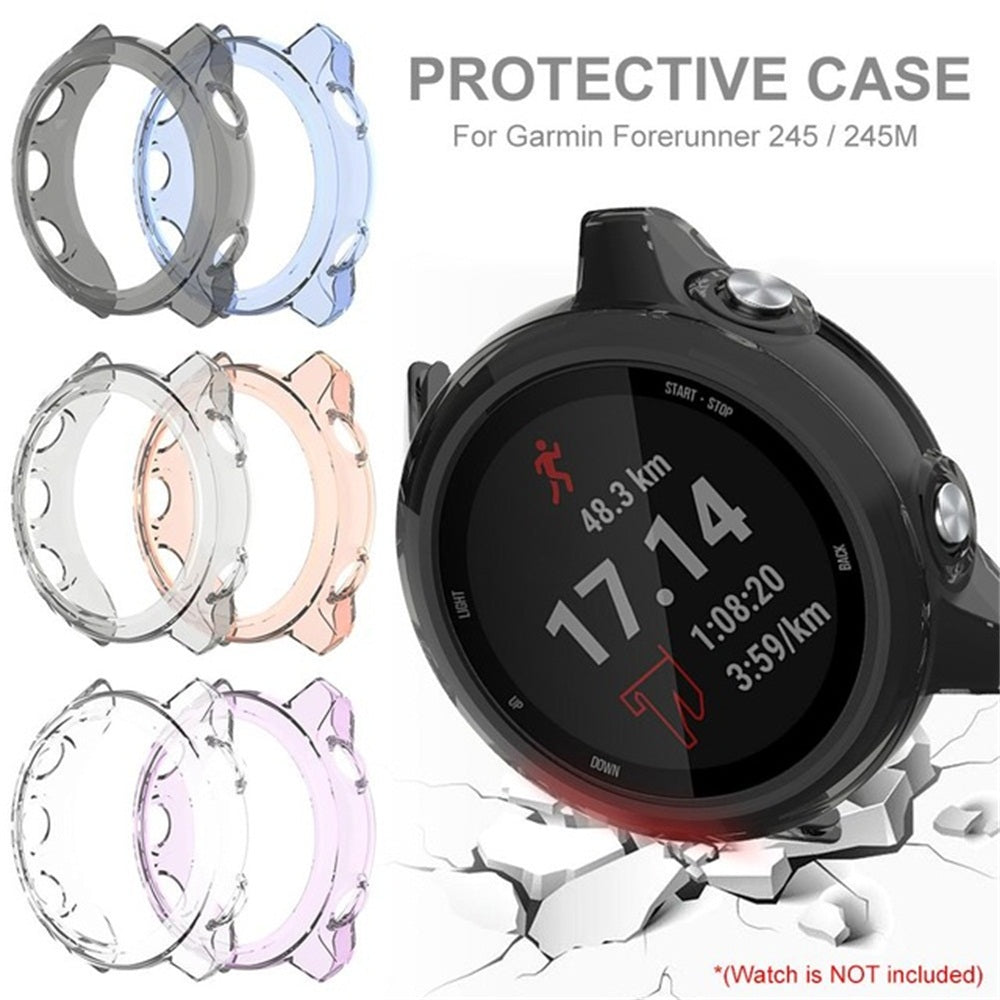 New Fashion Soft TPU Watch Case Bracelet Protective Watch Cover Hard Shockproof Screen Protector For Garmin Forerunner 245M-245