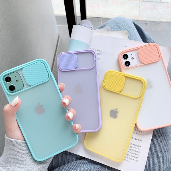 Camera Lens Protection Phone Case on For iPhone 11 Pro 12 mini Max 8 7 6 6s Plus Xr XsMax X Xs SE 2020 Color Candy Soft Back Cover Gift