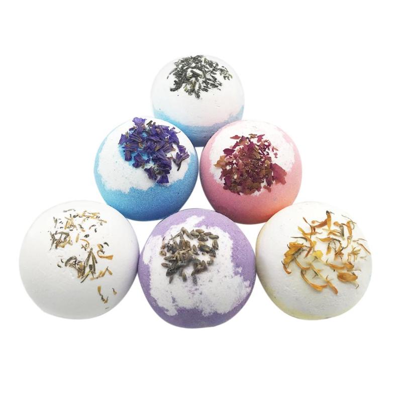 Flower Bubble Moisturizing Flower Bubble Bath Bomb Ball Bath SPA Stress Relief Exfoliating Salt Bathing