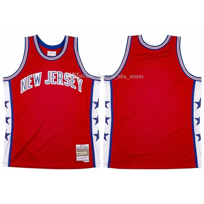 Men New Jersey Americans ABA 1967 Mitchell & Ness Red Swingman Jersey 01
