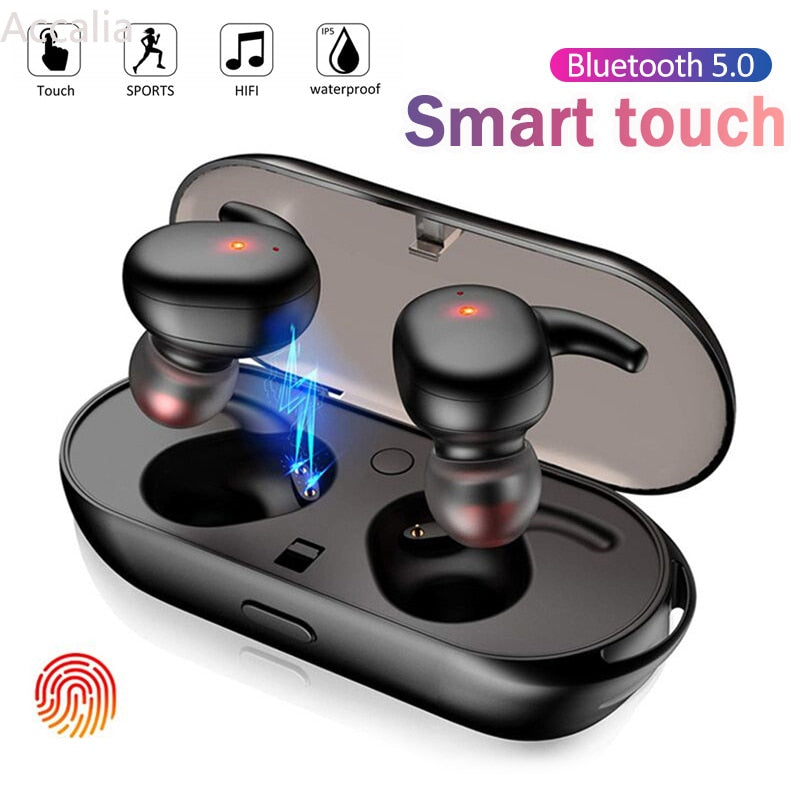 Y33 TWS Blutooth 5.0 Wireless Headphone Noise Cancelling Headphones 3D Stereo Music In-Ear Headphones (for Android iOS phones)