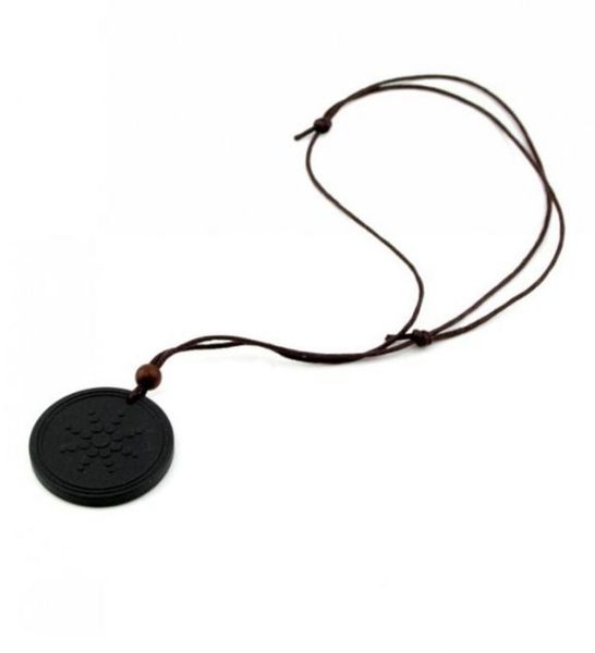 Quantum Pendants Necklace Scalar Energy Pendant Gadgets with Negative Black Lava Stone Jewelry Science Bio