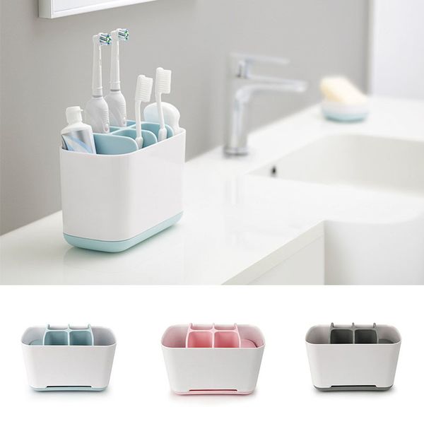2 Size Toothbrush Holder Case Shaving Makeup Brush Electric Toothbrush Toothpaste Holder Organizer Stand Bathroom Accessories 210322