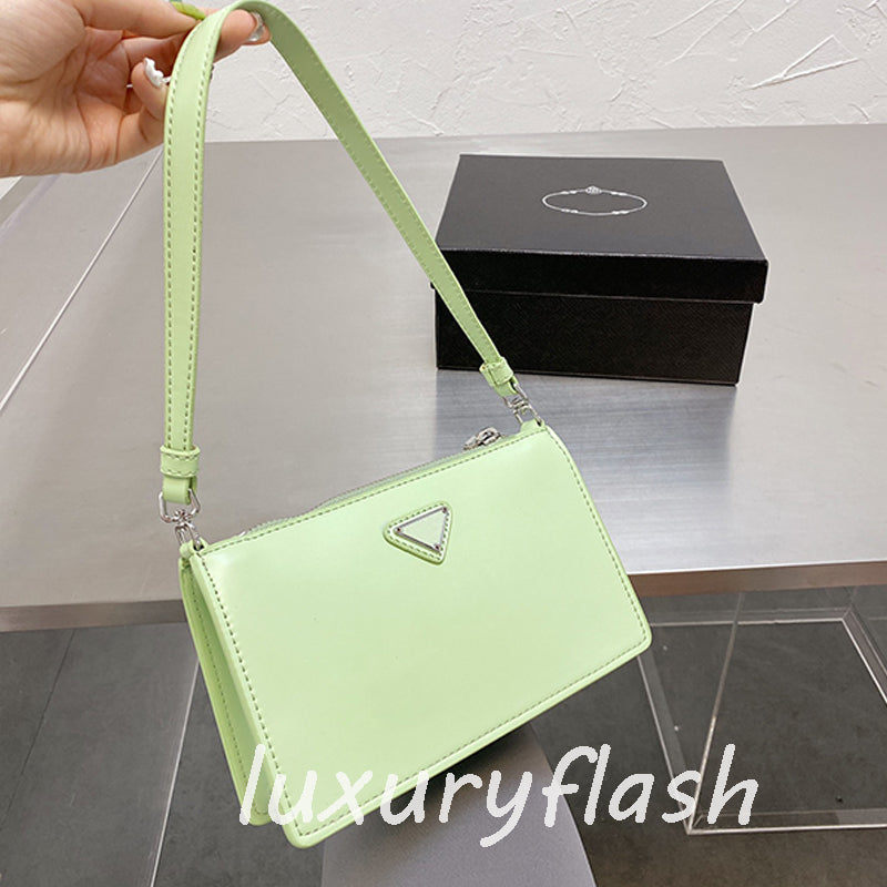 with Box Letter 2021 Desigenrs Shoulder Bags Classic Luxurys Brand Casual Trend Handbags High Quality Fashion Glossy Lady Small Purse