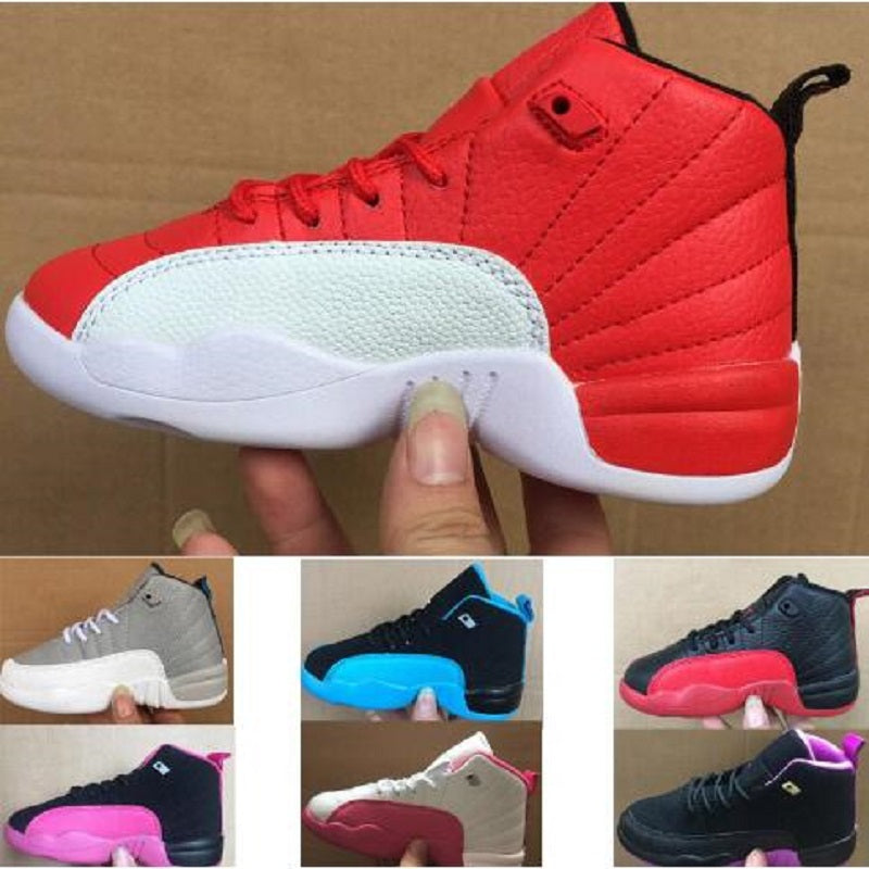 EUR28-35 shoe 12 VII Gym Red boots Children Boy Girl Kid youth sports basketball sneaker shoes