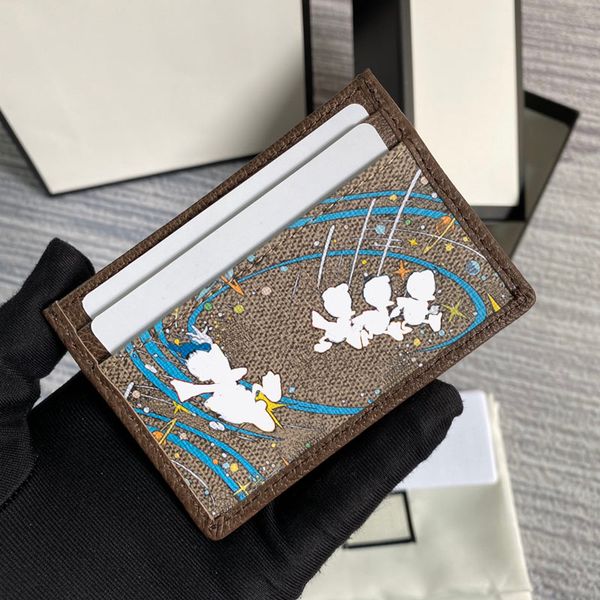 Classic luxurys womens cardholder Casual Credit Card Holders cowhide Leather Ultra Slim mens Wallet Packet coin purse For men Women size w10