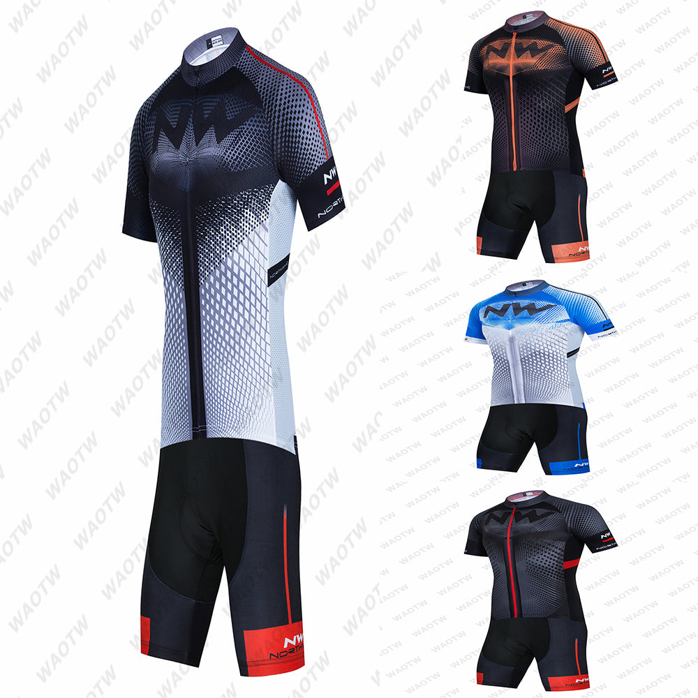 Uniforme Ciclismo Man Summer Short Sleeved Bike Jersey Anti Pilling Breathable Elasticity Polyester Bib Shorts Gel Pad Berserk IsCustomized