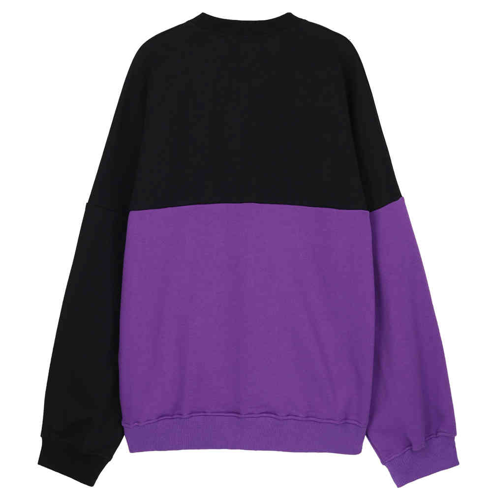 sweatshirts Hip Hop Streetwear Contrast Stitching Men Harajuku Pullover Fleece Cotton Autumn Hoodie Sweatshirt Hg28