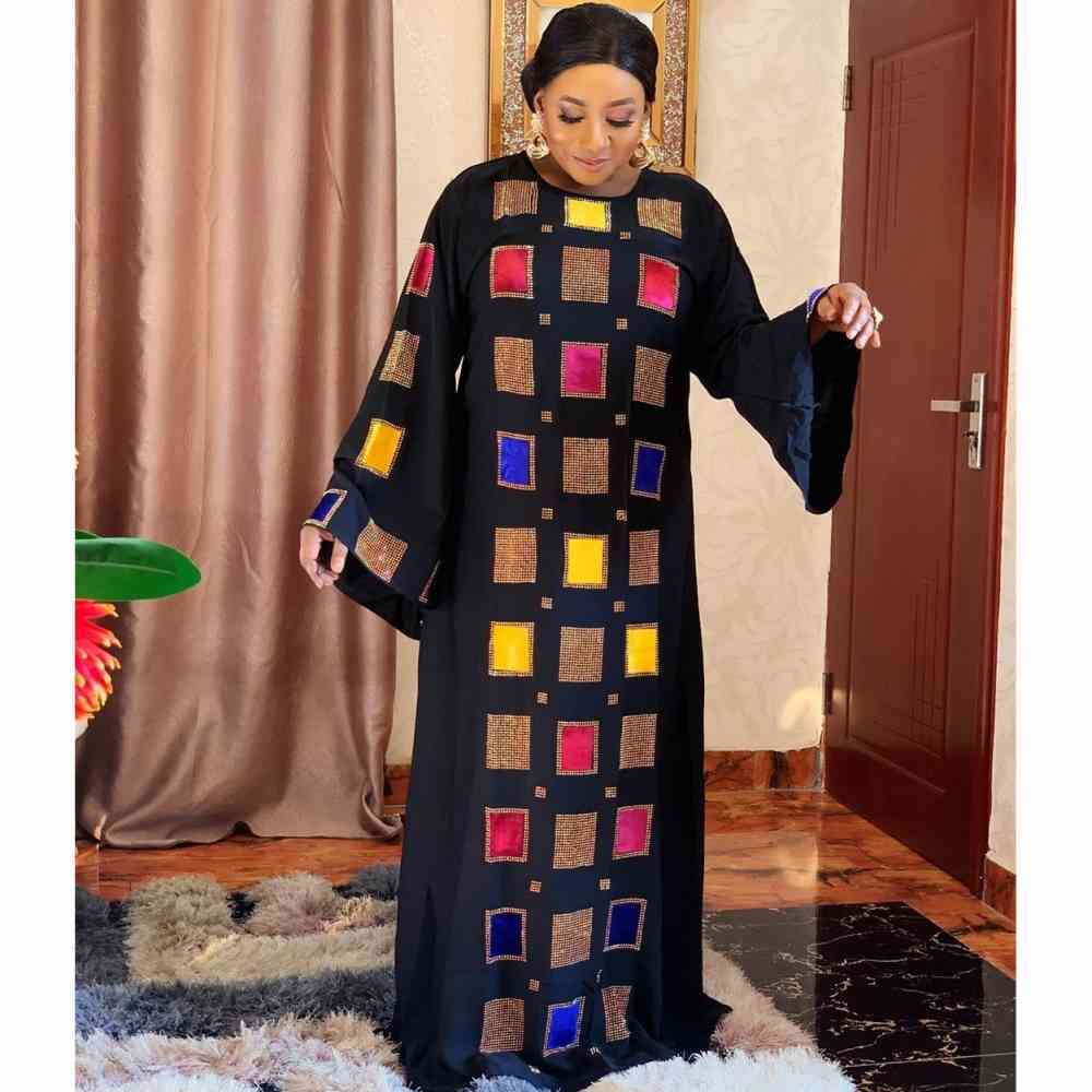 dresses South For Women Dashiki Vetement Femme Robe Africaine Bazin Ankara Ladies Dress African Clothes Headtie Wraps