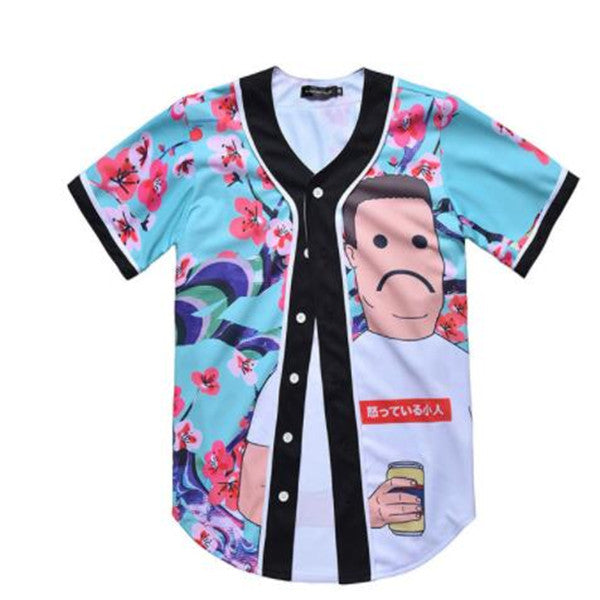 2024 Men Baseball ball t shirt Jersey Summer Short Sleeve Fashion Tshirts Casual Streetwear Trendy Tee Shirts Wholesale S-4XL 128