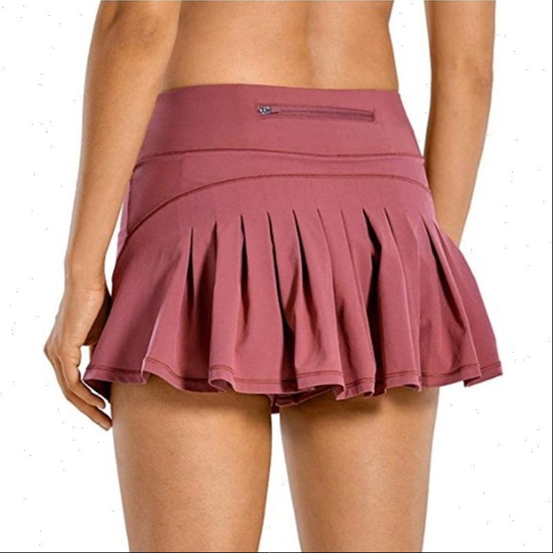 Sports Tennis Golf Fitness Shorts Womens Skirts High Waist Athletic Running Short Pleated Sport Skort Pocket Mini Skirt