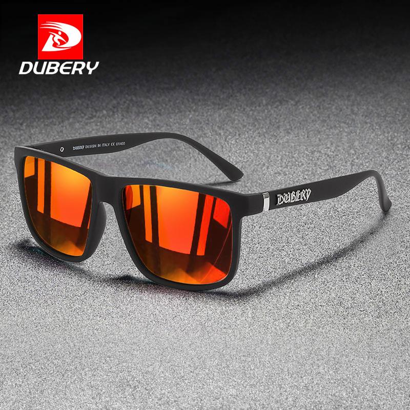 Sunglasses DUBERY Polarized Men Women Vintage Square Men&#039;s Sun Glasses Luxury Designer Mirror Black Driving Shades Eyewear UV400