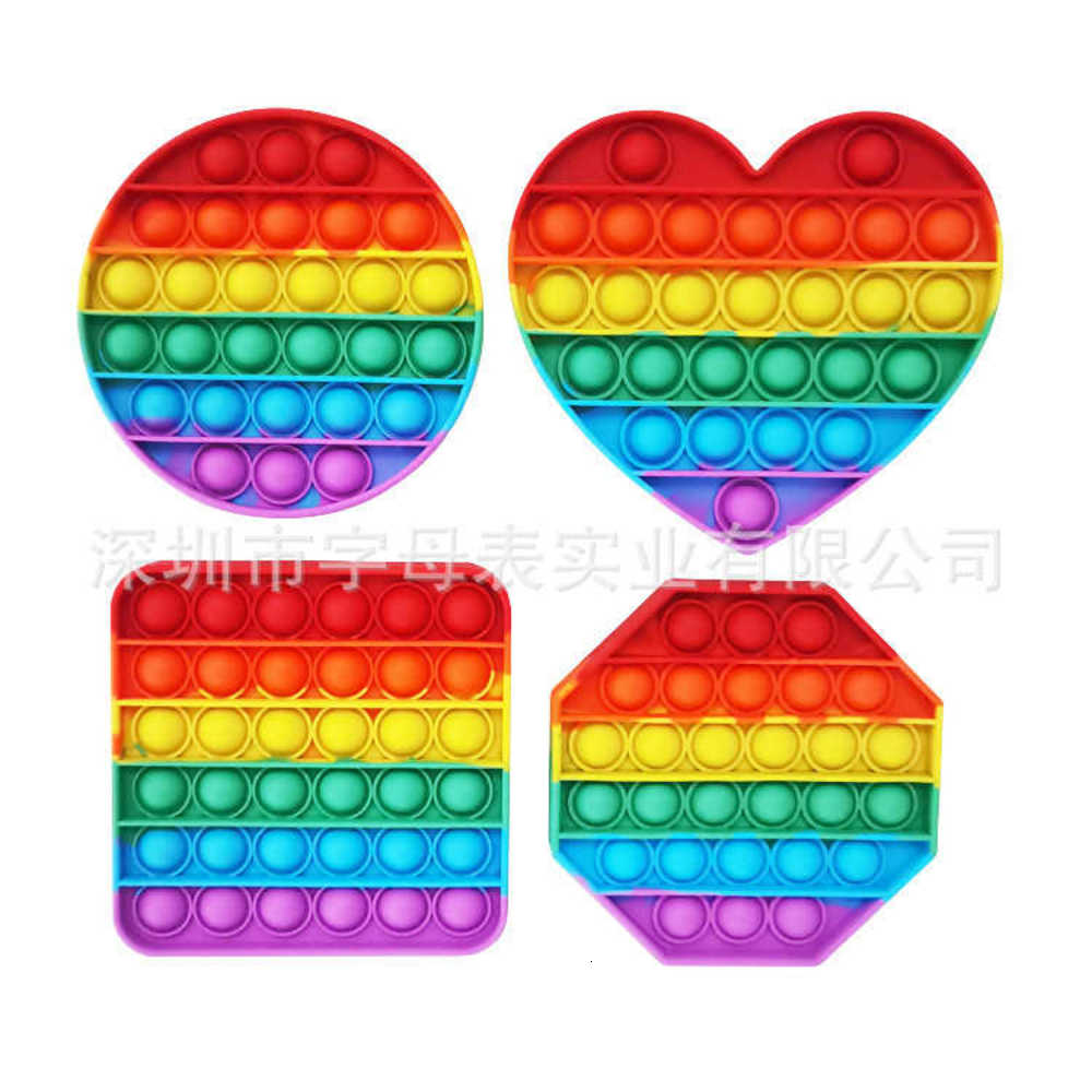2021 decompression toys Push pop bubble gadget deratization Desktop silicone