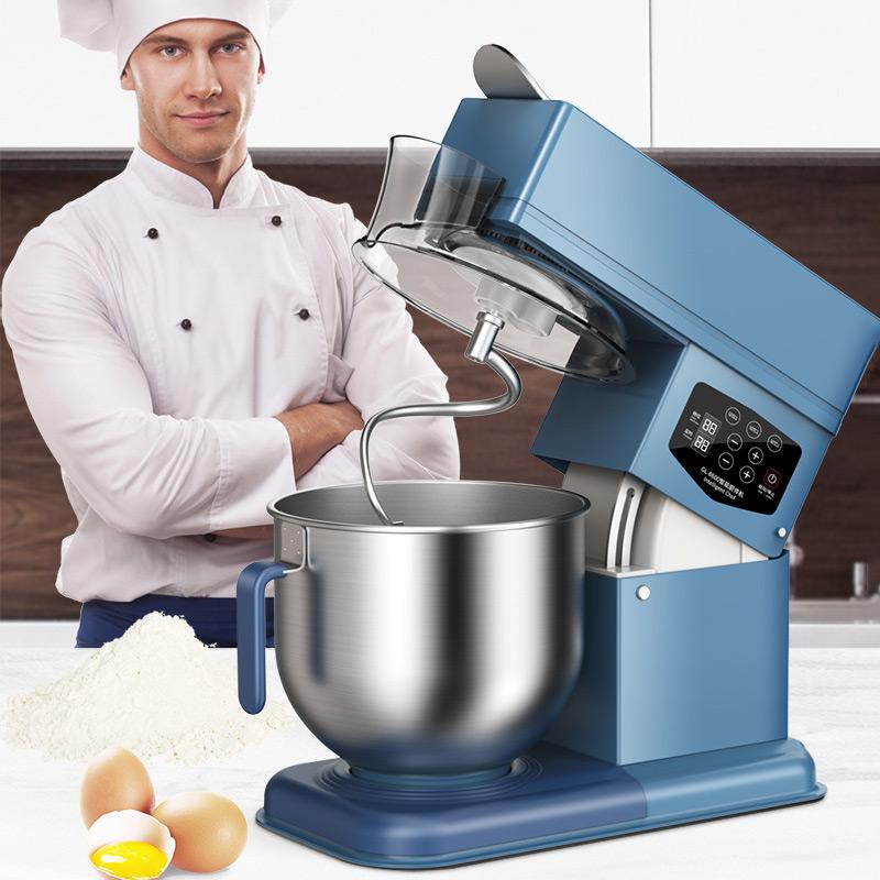 Blender 500w Kitchen Stand Mixer 7L Commercial-Househould Electric 16 Speed Gears With Eggbeater 0-40mins Timing Pasta Maker