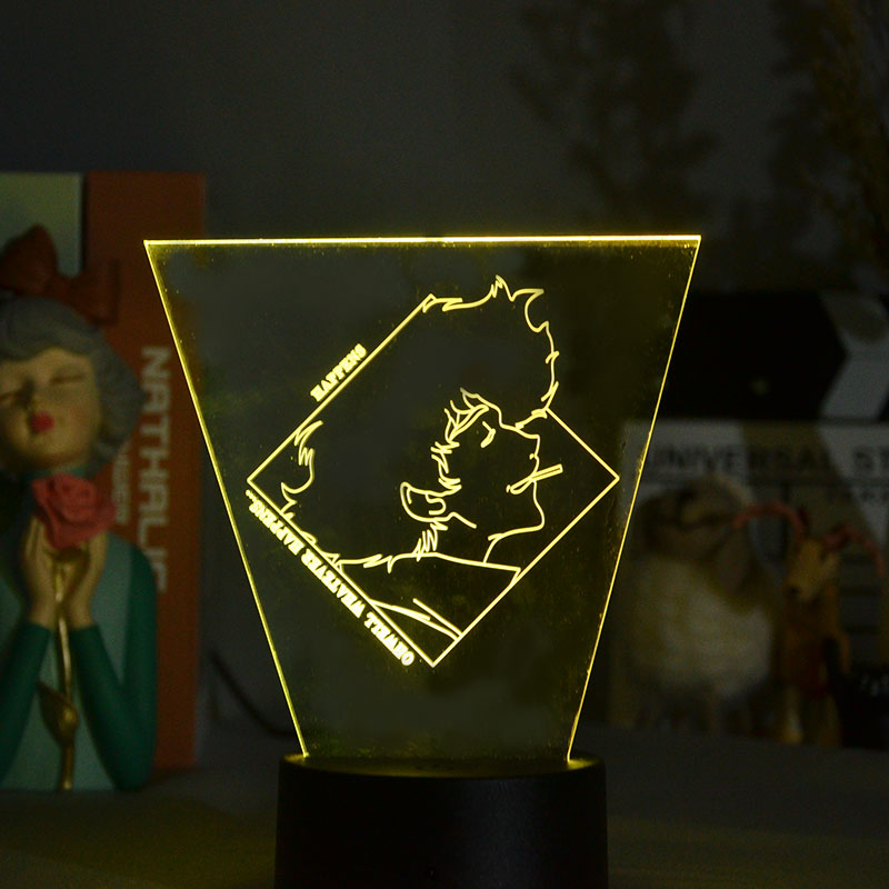 Bedroom 3D Night Lights LED Cartoon Big Head Man Desk Lamp Bedside Nightlight Touch Switch Home Party Atmosphere Decoration