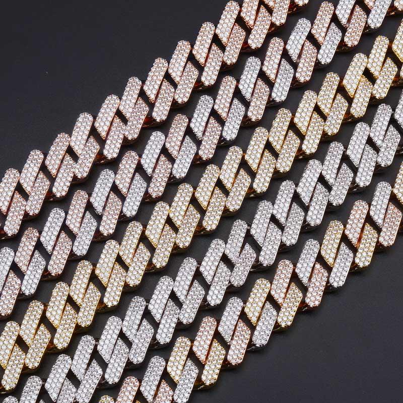 Pendant Necklaces Zciti 20mm Miami Est Box Clasp Cuban Link Chain Heavy Iced Zircon Cubic Cz Necklace Choker Bling Hip Hop Jewelry