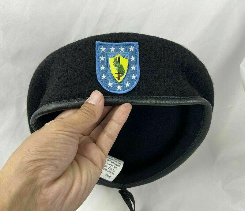Berets Us Army Infantry Regiment Black Wool Beret Special Forces Insignia Military Hat
