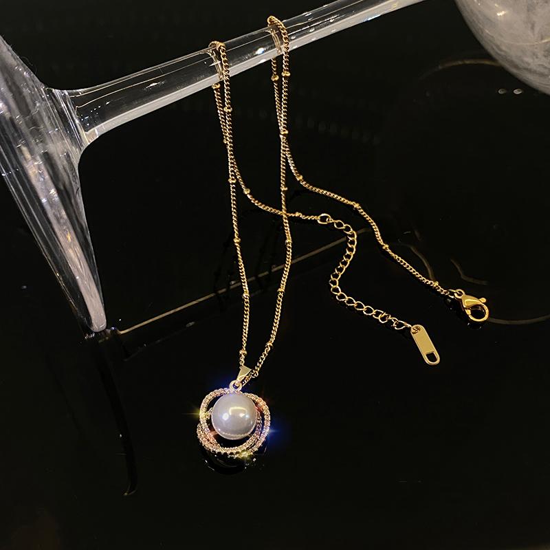 Pendant Necklaces Sense Of Luxury Simulation Pearl Choker For Women Fashion French Romantic Style Clavicle Chain Wedding Jewelry Bijoux Femm