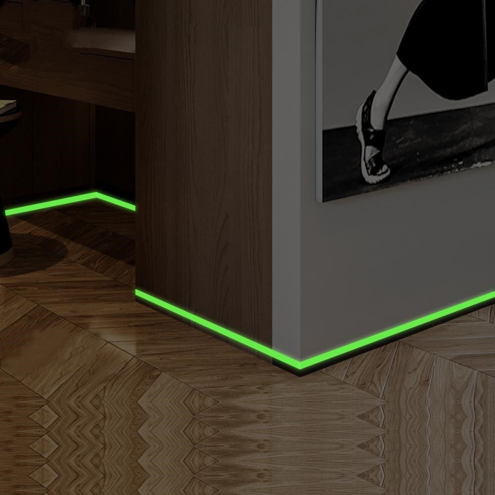 Luminous band baseboard Wall Sticker living room bedroom Eco-friendly home decoration decal Glow in the dark DIY Strip Stickers