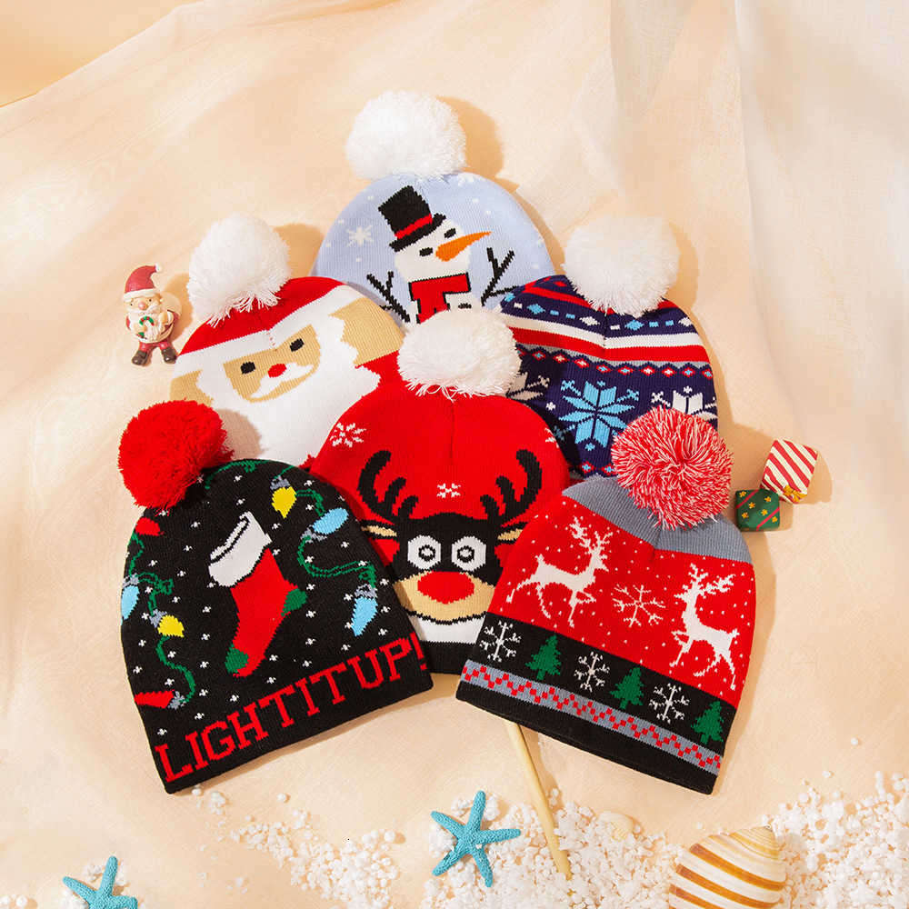 2021 fashion baby hat Creative knitting wool Christmas warm decoration Winter autumn and winter