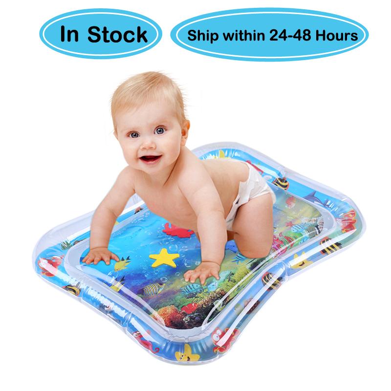 Summer Baby Water Mat Inflatable Patted Pad Cushion Infant Toddler Play For Children Education Developing Toys Pool & Accessories